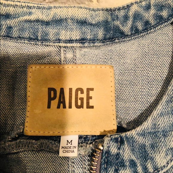 Paige Denim zipper detail jean jacket. Like new - Picture 4 of 5
